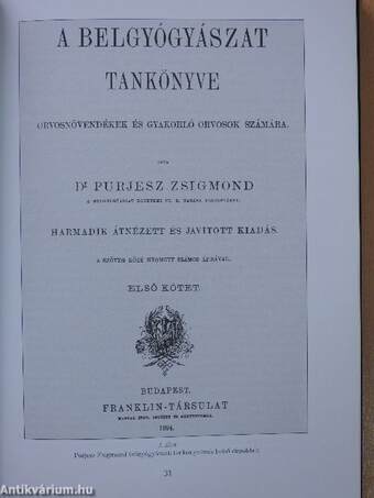 A Szegedi Tudományegyetem Belgyógyászati Klinikájának története (dedikált példány)