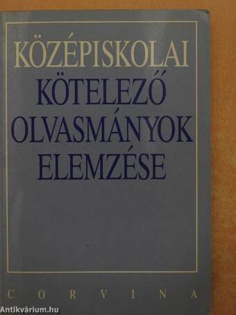 Középiskolai kötelező olvasmányok elemzése