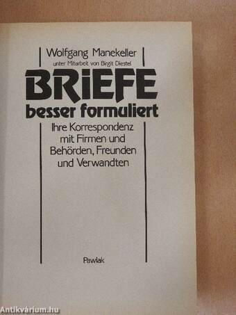 Briefe besser formuliert