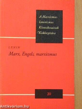 Marx, Engels, marxizmus