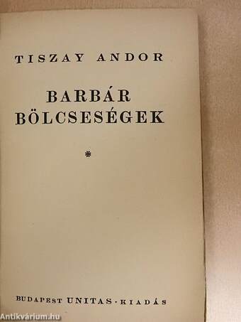 Barbár bölcseségek