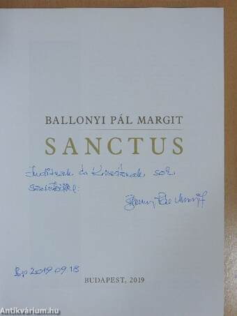 Sanctus (dedikált példány)