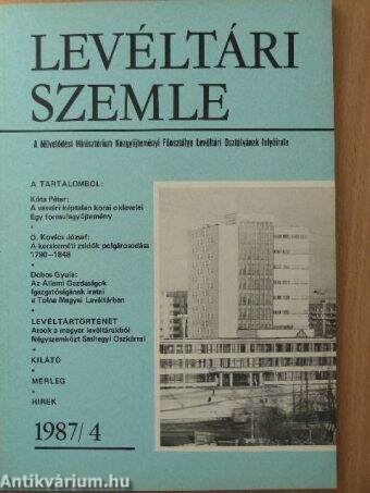 Levéltári Szemle 1987/4.