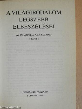 A világirodalom legszebb elbeszélései I-II.