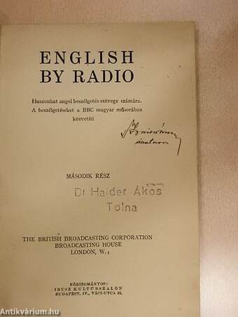 English by radio (A BBC angol nyelvleckéi) 2.