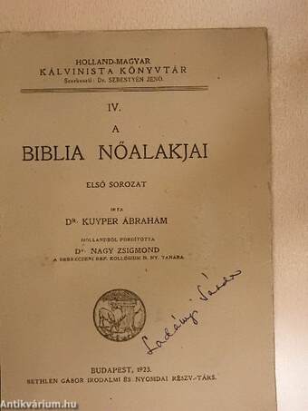 A Biblia nőalakjai I.