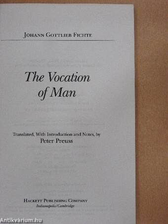 The Vocation of Man