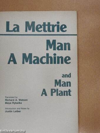 Man a Machine/Man a Plant