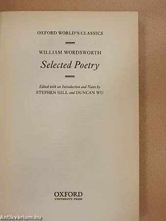 Selected Poetry