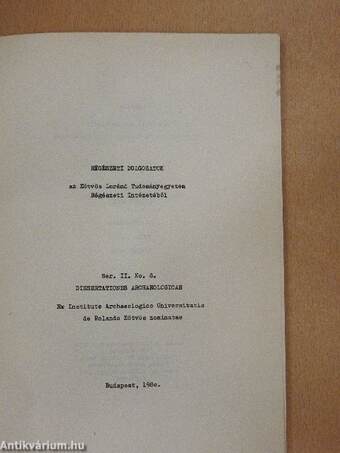 Dissertationes Archaeologicae Ser. II. No. 8.