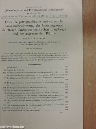 Über die petrographische und chemische Substanzbestimmung der Gesteinsgruppe der Roten Gneise des sächsischen Erzgebirges und der angrenzenden Räume