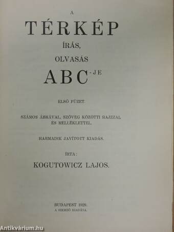 A térkép írás, olvasás ABC-je 1. (töredék)