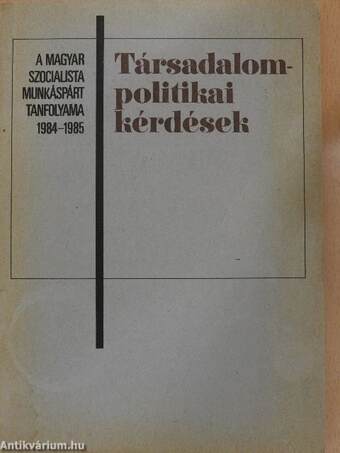 Társadalompolitikai kérdések