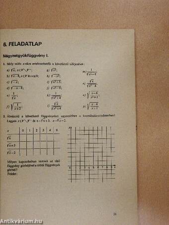 Matematika feladatlapok II.