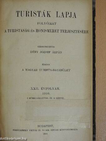 Turisták lapja 1910. január-december