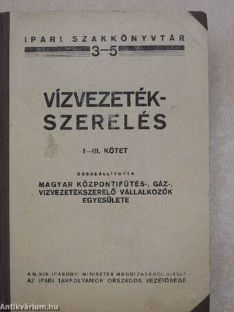 Vízvezetékszerelés I-III.