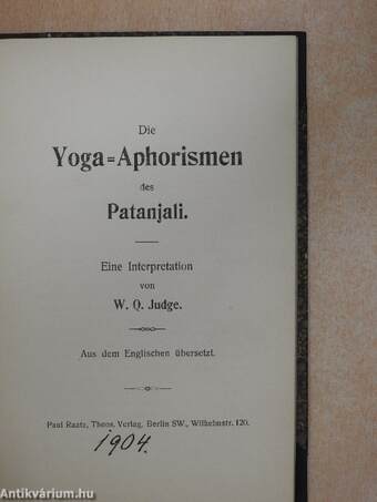 Die Yoga-Aphorismen des Patanjali