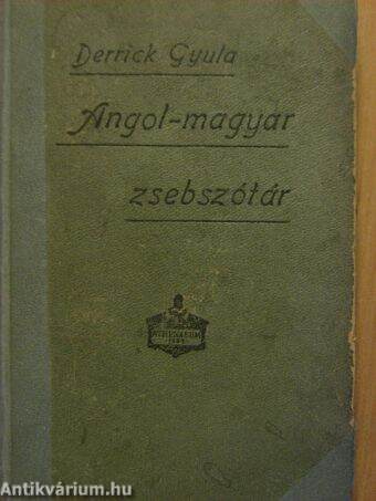 Uj angol-magyar zsebszótár