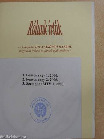 Rólunk írták - Rólunk mondták - CD-vel