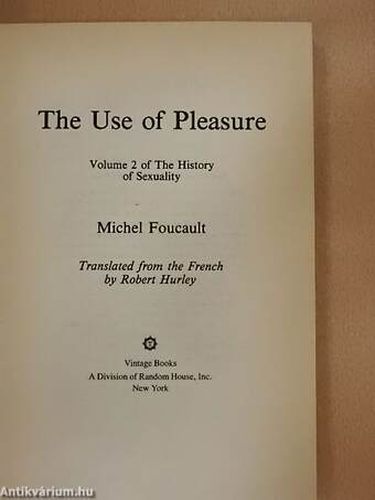 The Use of Pleasure