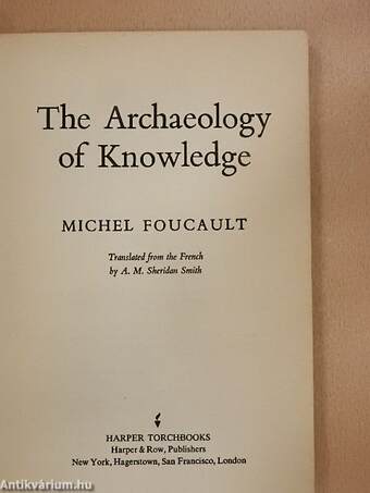 The Archaeology of Knowledge