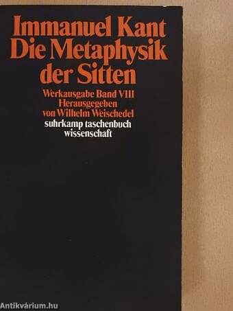 Die Metaphysik der Sitten