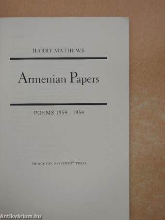 Armenian Papers