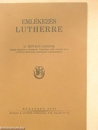 Emlékezés Lutherre