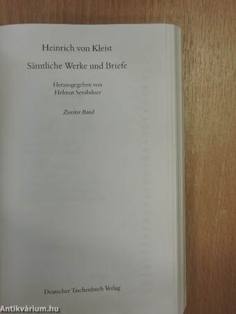 Sämtliche Werke und Briefe I-II.