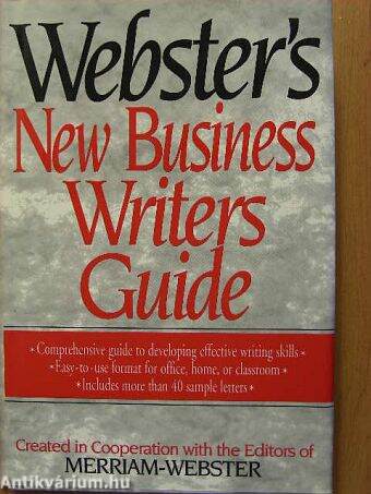 Webster's New Business Writers Guide