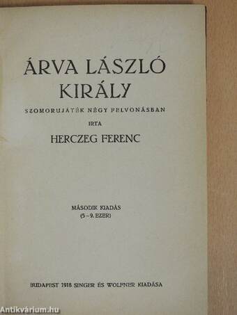 Árva László király