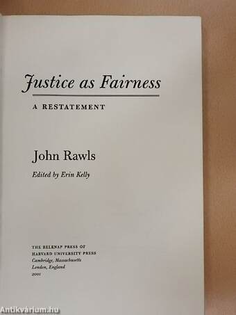 Justice as Fairness