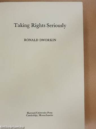 Taking Rights Seriously