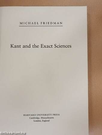 Kant and the Exact Sciences