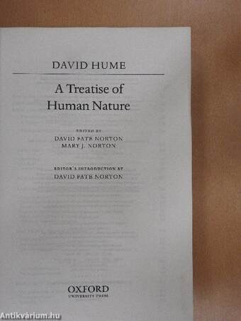 A Treatise of Human Nature