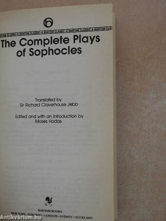 The Complete Plays of Sophocles