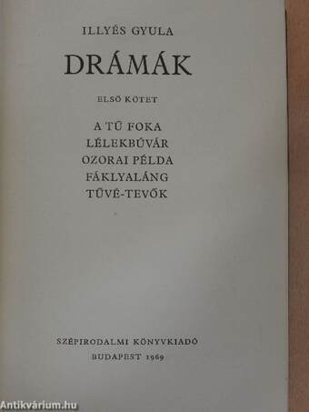 Drámák 1-2.