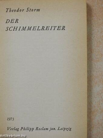 Der Schimmelreiter