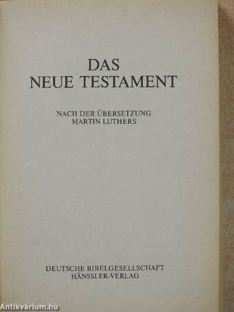 Das neue Testament