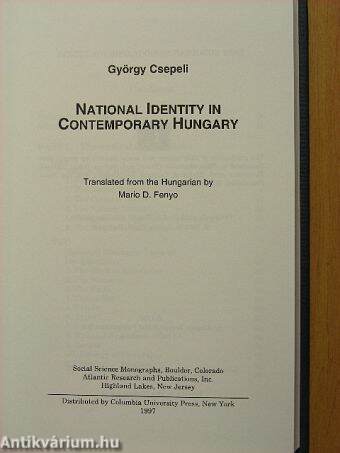National Identity in Contemporary Hungary