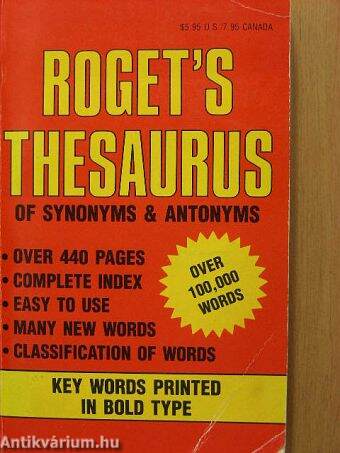 Roget's Thesaurus of Synonyms & Antonyms