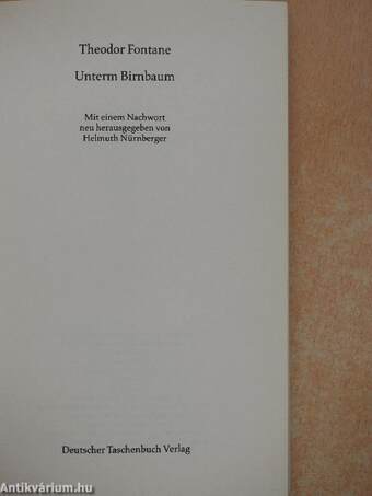 Unterm Birnbaum