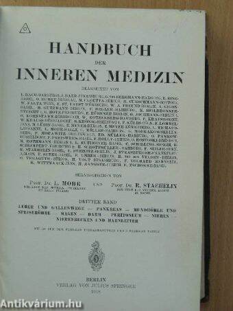 Handbuch der Inneren Medizin 3.