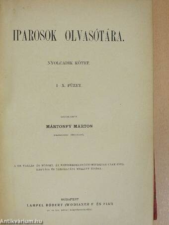 Iparosok olvasótára 1902/1-10