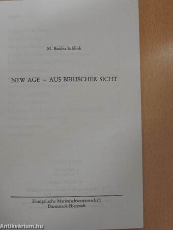 New Age - Aus Biblischer Sicht