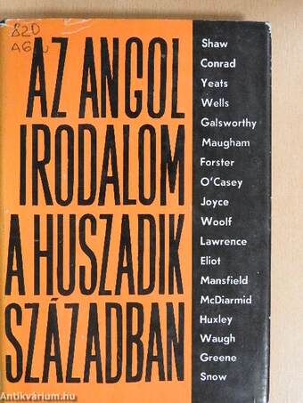 Az angol irodalom a huszadik században I-II.