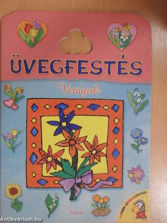 Üvegfestés - Virágok