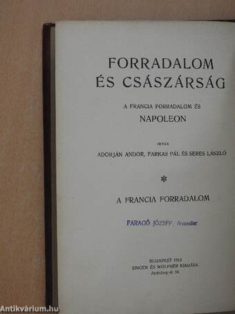 Forradalom és császárság - A Francia Forradalom és Napoleon 2.