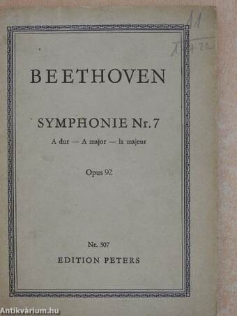 Symphonie Nr. 7 A dur Opus 92