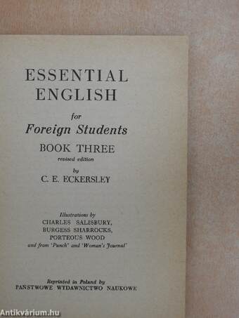 Essential English for Foreign Students 3. - Student's Book